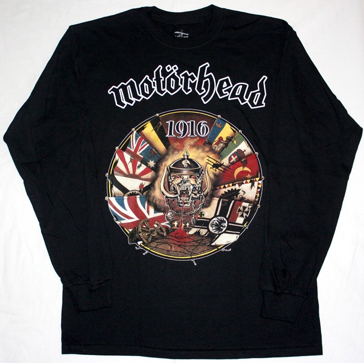 MOTORHEAD 1916  S-XXL NEW BLACK LONG SLEEVE T-SHIRT