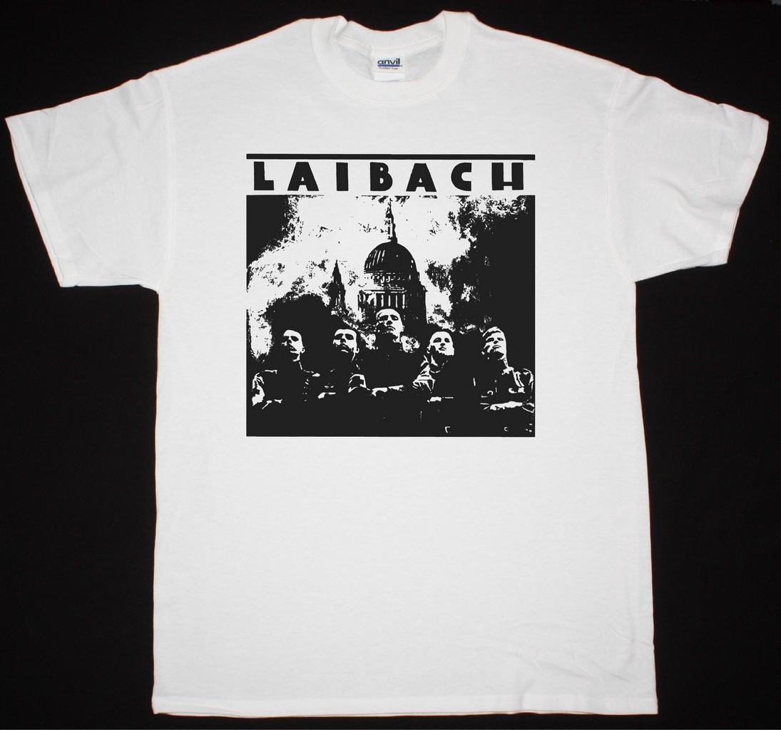 LAIBACH BAND 1985 NEW WHITE T-SHIRT