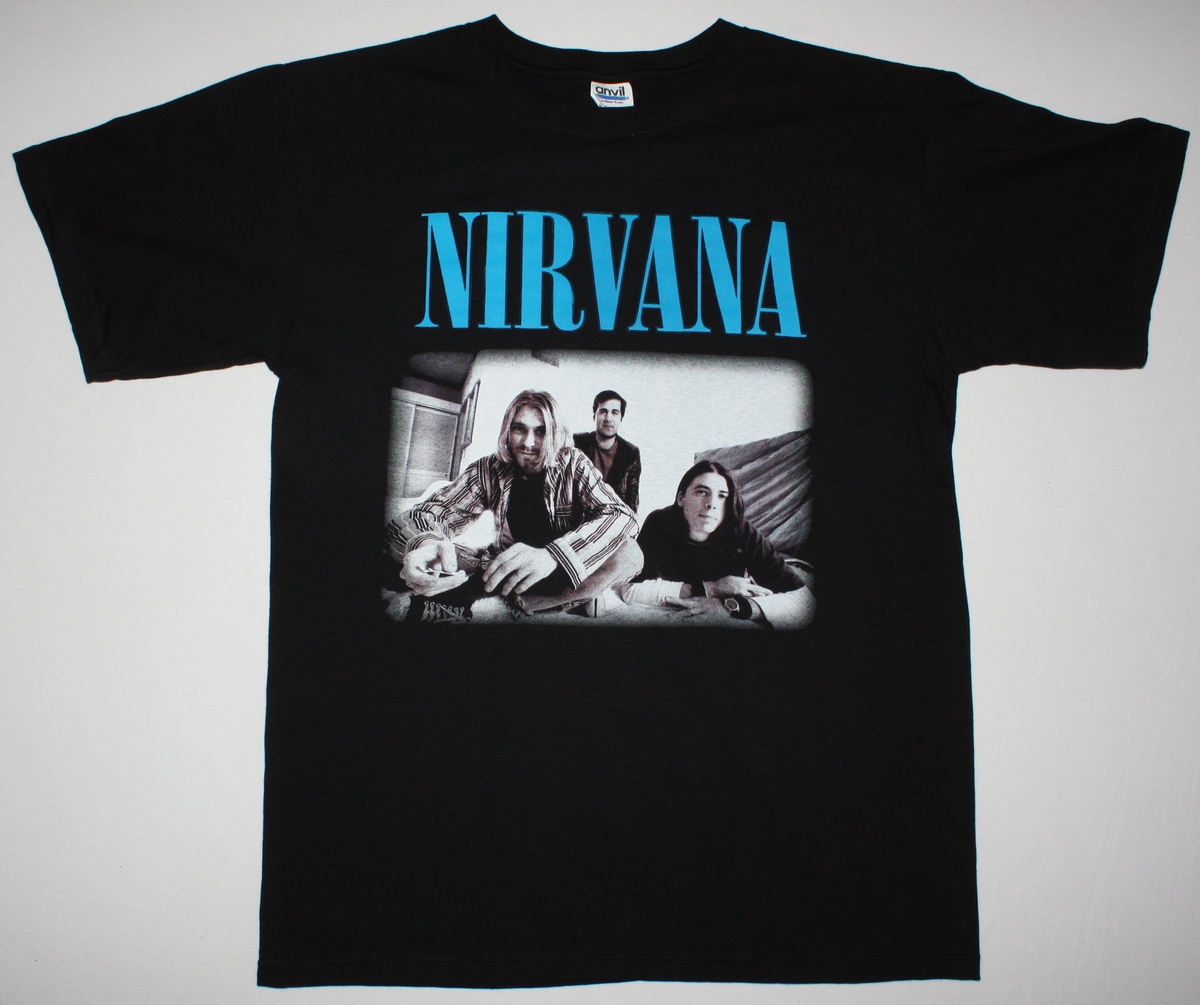NIRVANA PHOTO NEW BLACK T-SHIRT
