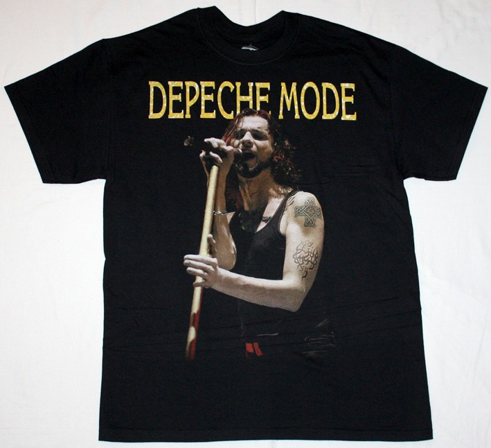 DEPECHE MODE DAVE GAHAN S-XXL NEW BLACK T-SHIRT