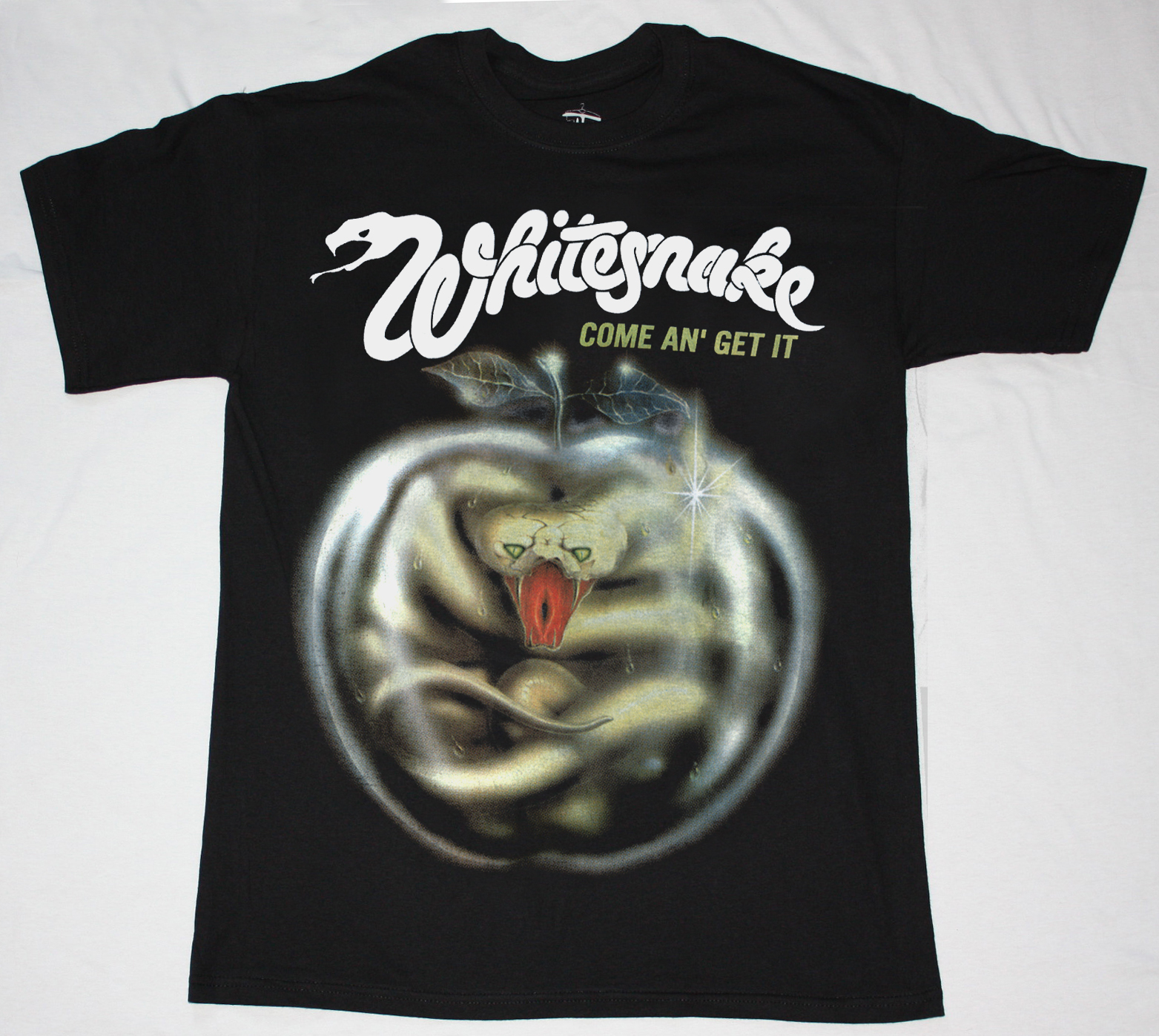 WHITESNAKE COME AN' GET IT'81 NEW BLACK T-SHIRT
