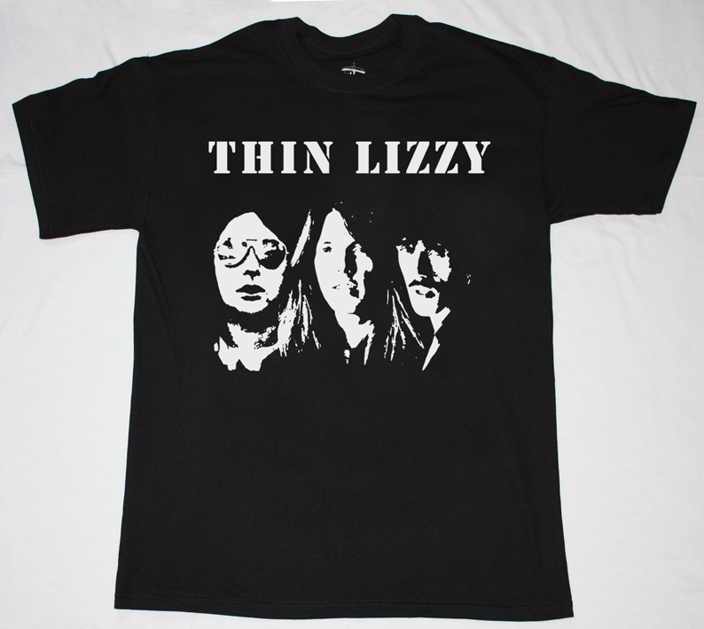 THIN LIZZY BAD REPUTATION'77 NEW BLACK T-SHIRT