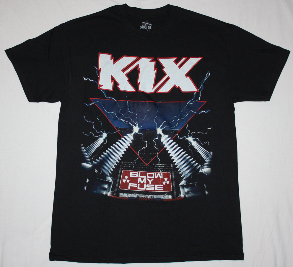 KIX BLOW MY FUSE'88  NEW BLACK T-SHIRT