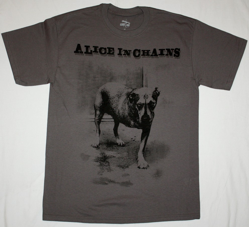 ALICE IN CHAINS DOG NEW GREY T-SHIRT