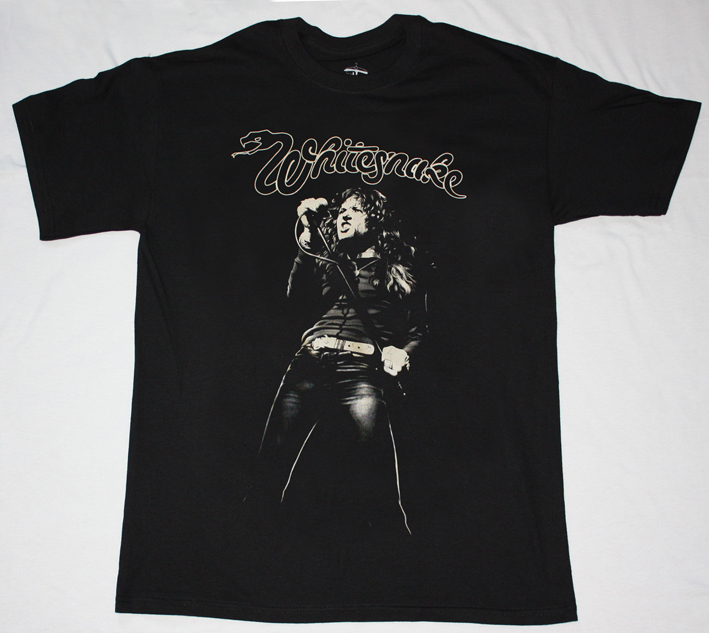 WHITESNAKE DAVID COVERDALE  NEW BLACK T-SHIRT