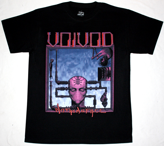 VOIVOD NOTHINGFACE'89  NEW BLACK T-SHIRT