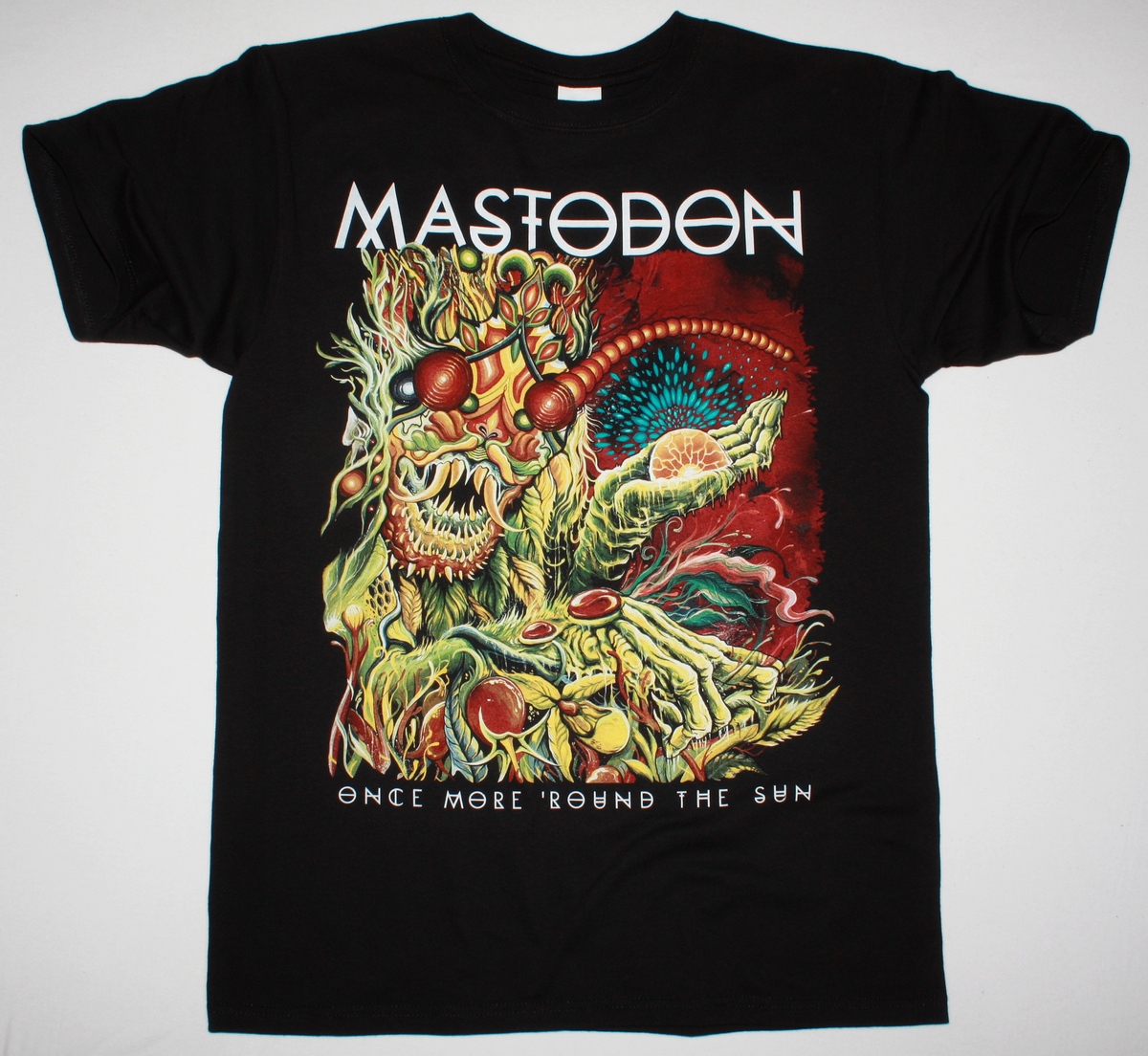 MASTODON ONCE MORE 'ROUND THE SUN TOUR 2014 NEW BLACK T-SHIRT