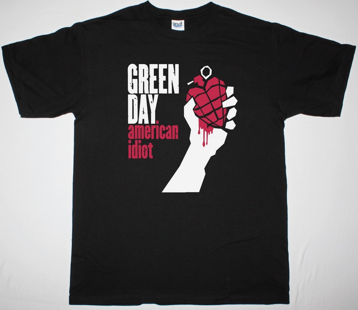 GREEN DAY AMERICAN IDIOT NEW BLACK T-SHIRT