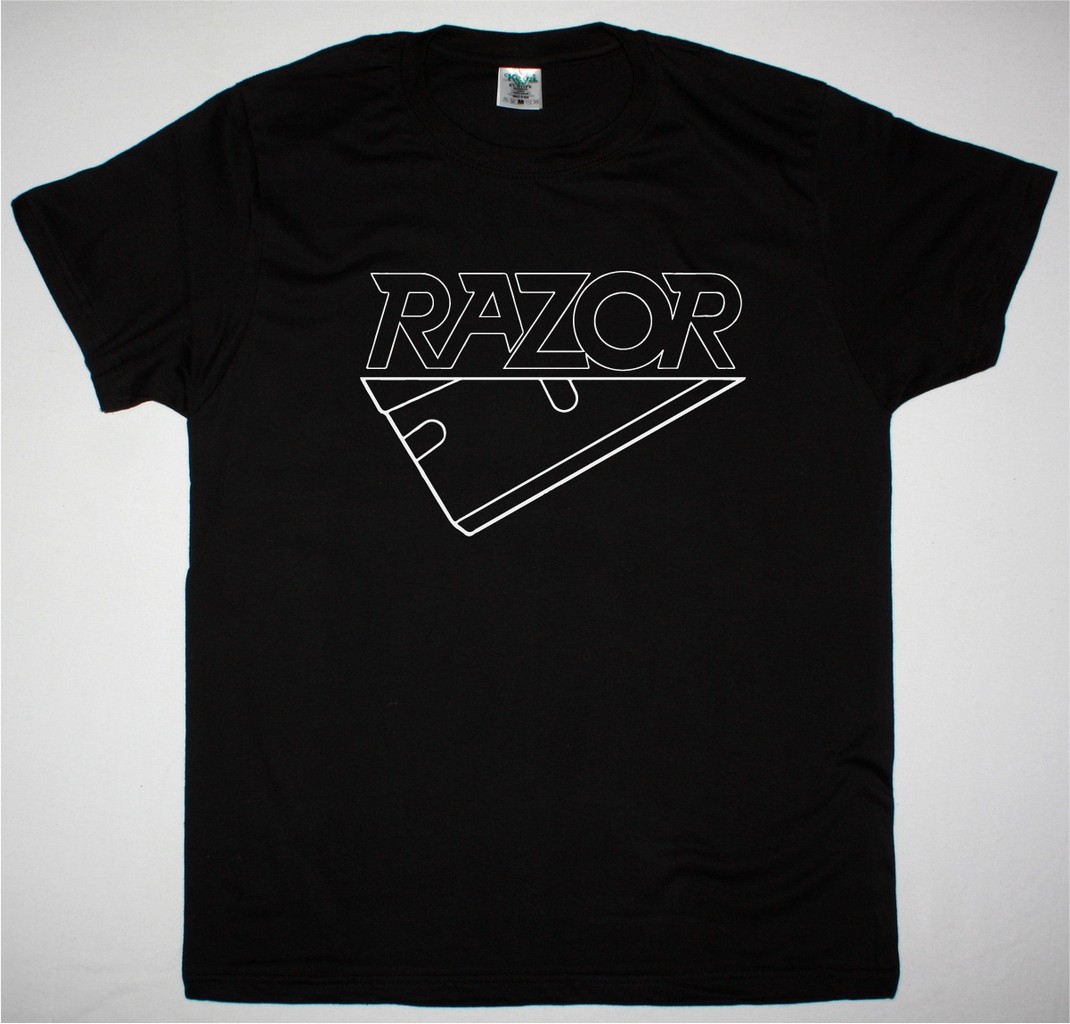RAZOR LOGO NEW BLACK T SHIRT