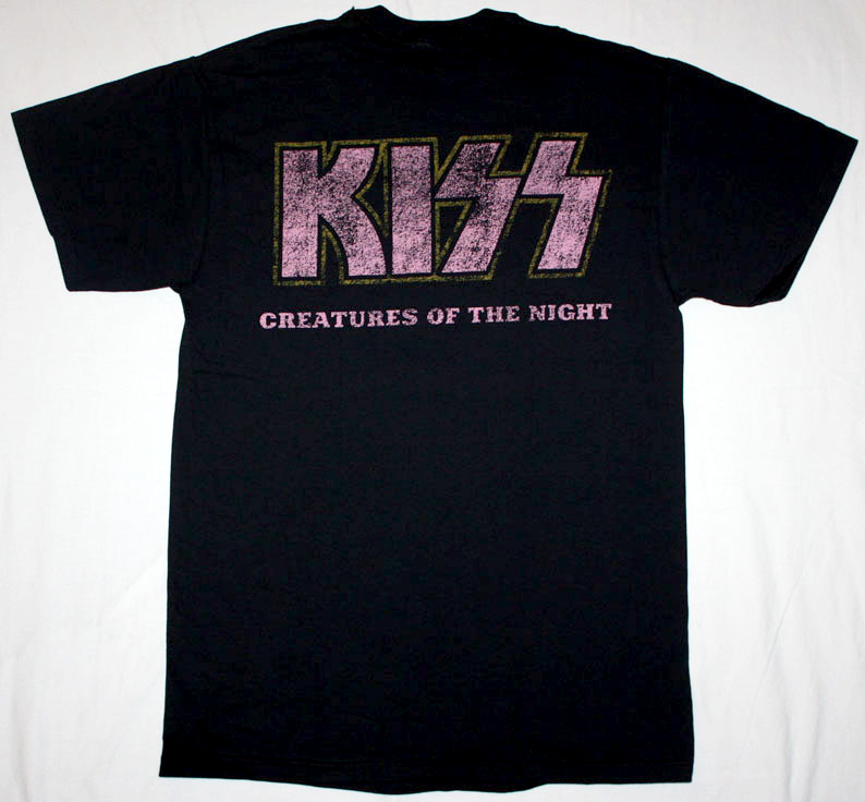 KISS CREATURES OF THE NIGHT'82 NEW BLACK T-SHIRT