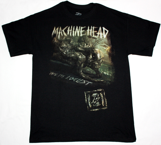 MACHINE HEAD UNTO THE LOCUST NEW BLACK T-SHIRT