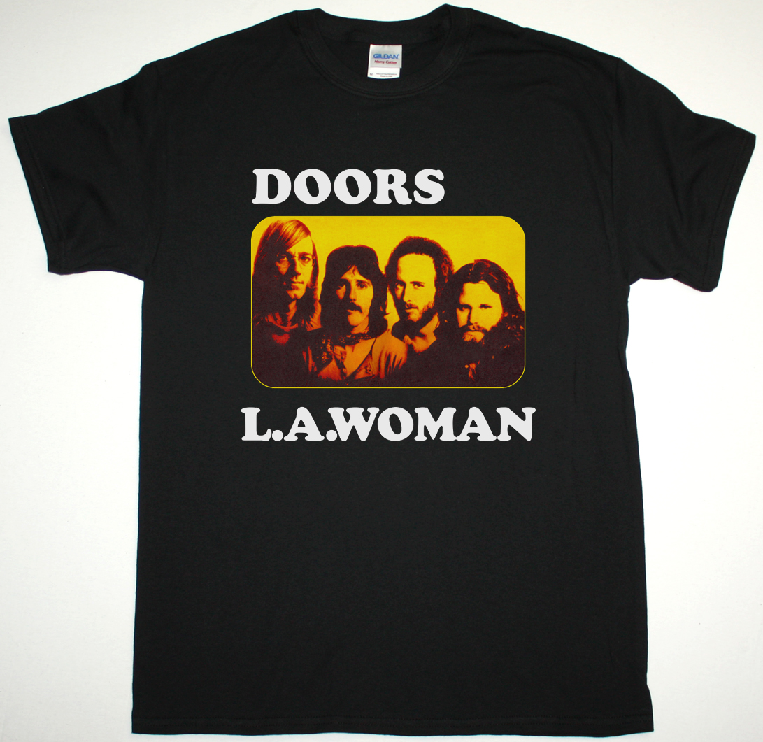 THE DOORS L.A. WOMAN NEW BLACK T-SHIRT