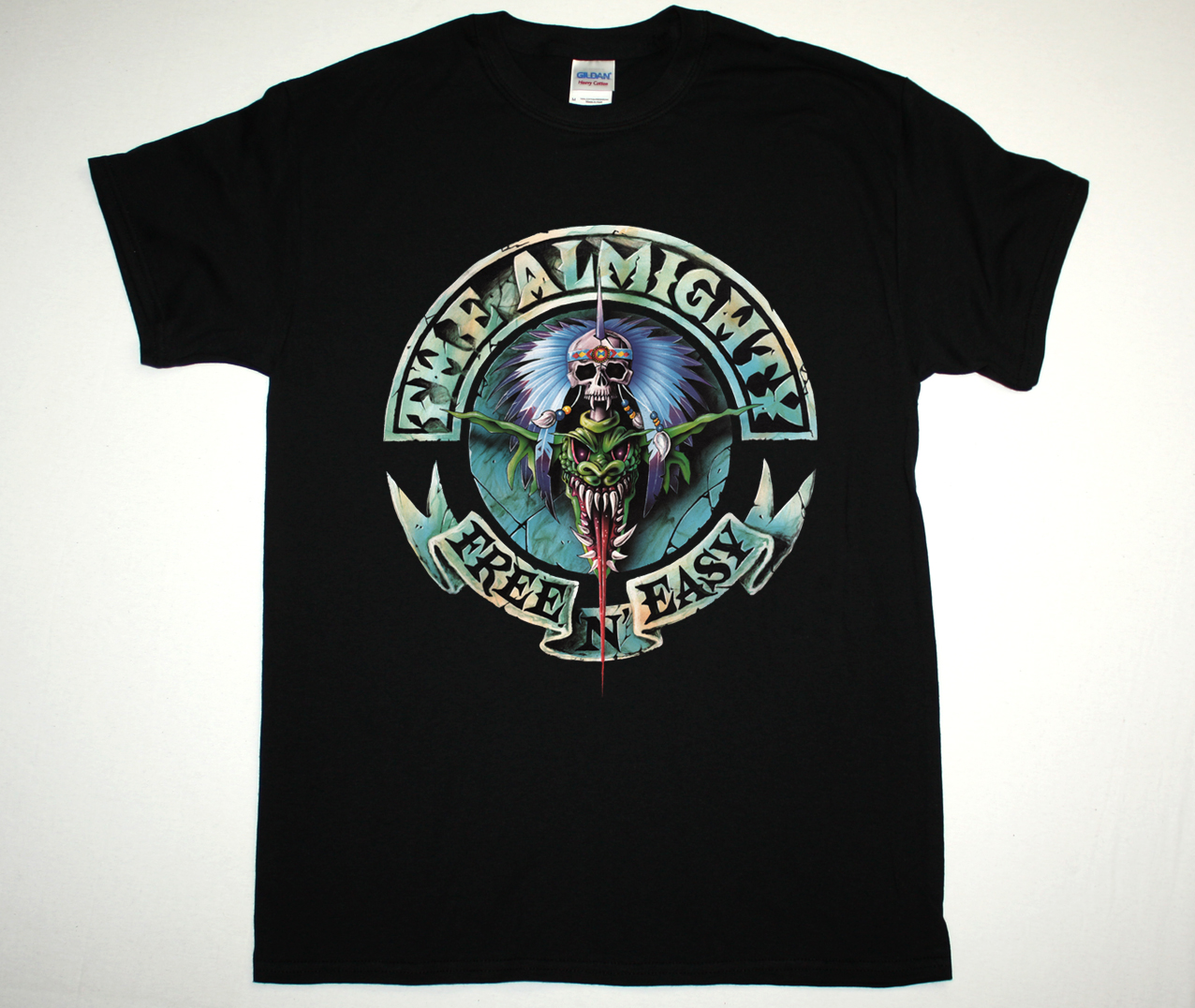 THE ALMIGHTY FREE N EASY 91 NEW BLACK T-SHIRT