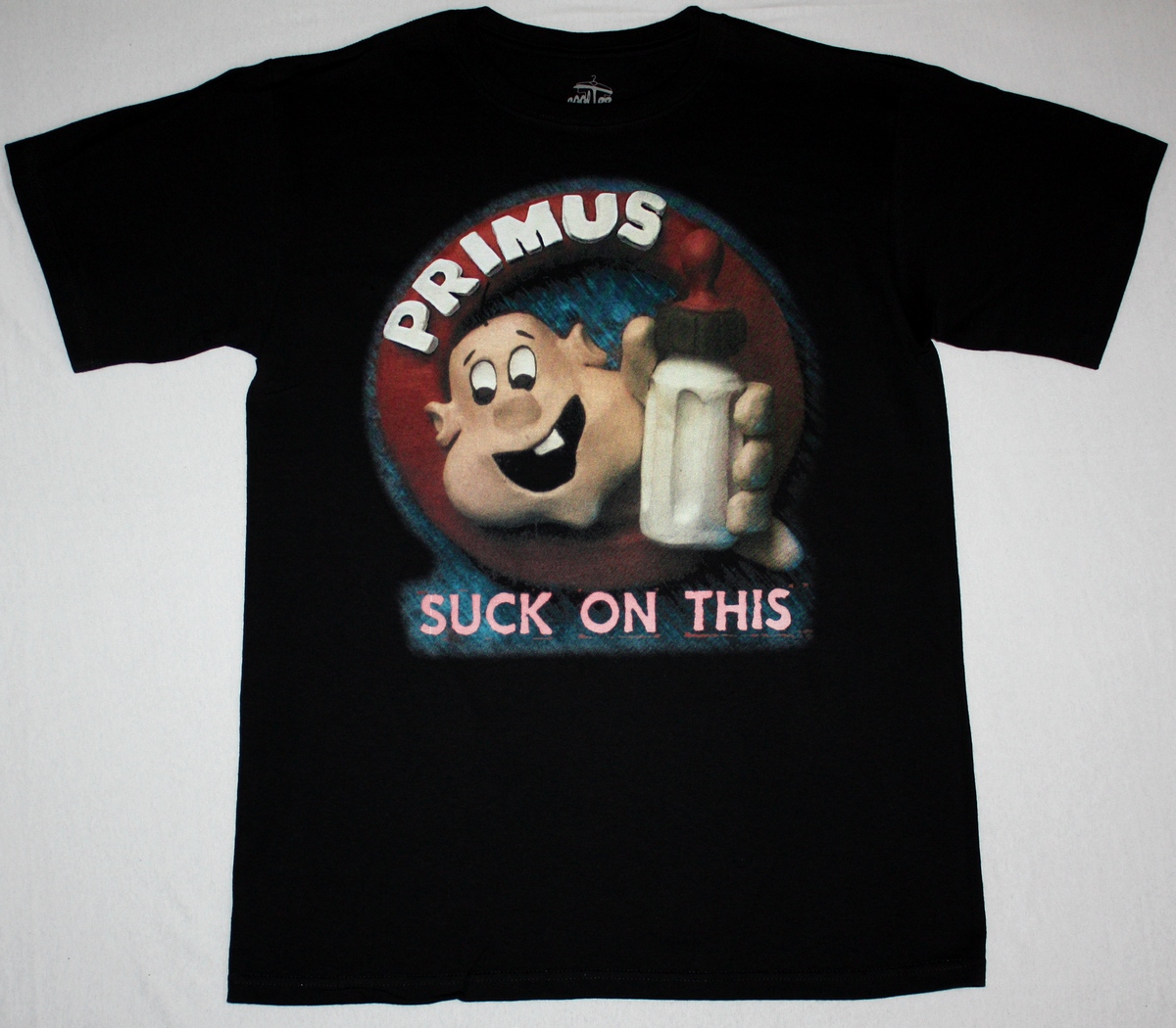 PRIMUS SUCK ON THIS'89 NEW BLACK T-SHIRT