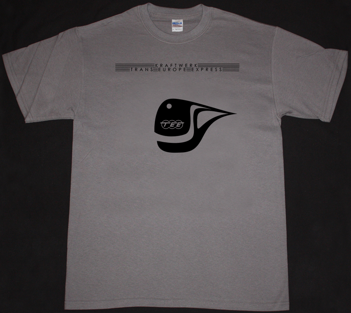 KRAFTWERK TRANS EUROPE EXPRESS 1977 NEW GREY CHARCOAL T-SHIRT