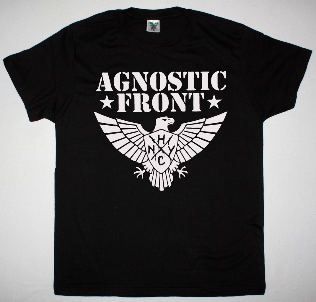 AGNOSTIC FRONT EAGLE NEW BLACK T SHIRT