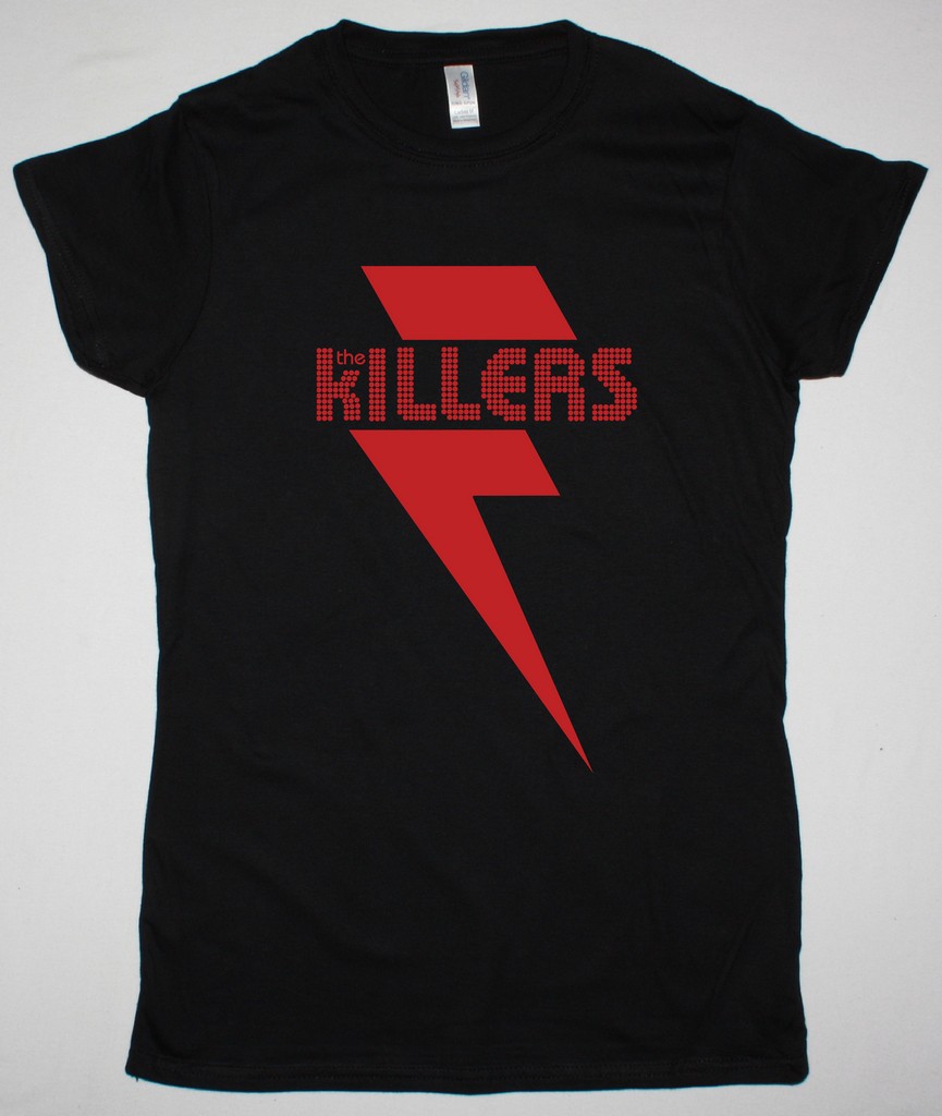 THE KILLERS RED BOLT BLACK LADY T SHIRT