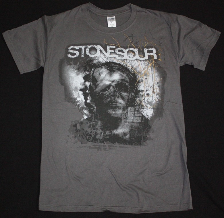 STONE SOUR HOUSE OF GOLD & BONES NEW GREY T-SHIRT