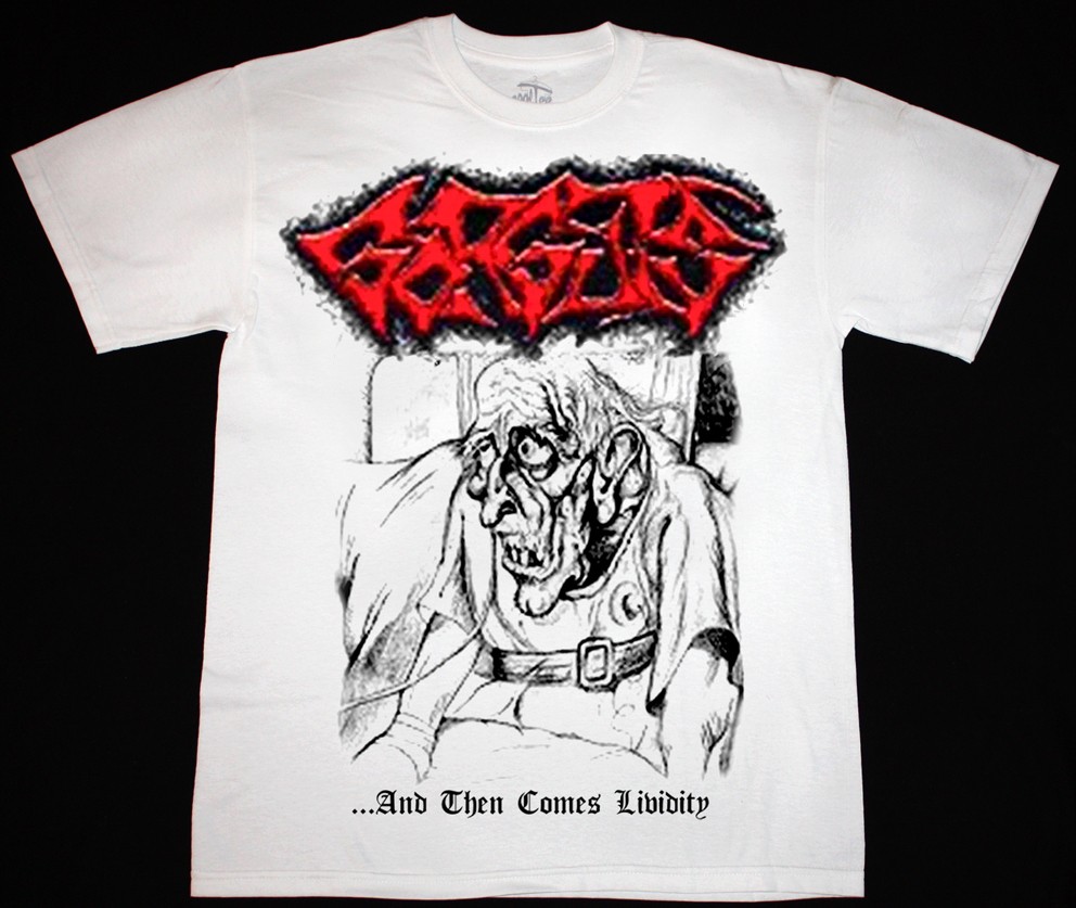 GORGUTS AND THEN COMES LIVIDITY'90  NEW WHITE T-SHIRT