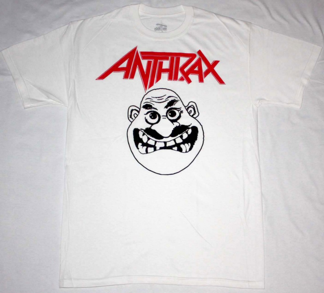 ANTHRAX NOT MAN WHITE NEW T-SHIRT