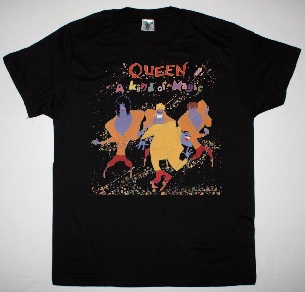 QUEEN A KIND OF MAGIC 1986 NEW BLACK T-SHIRT
