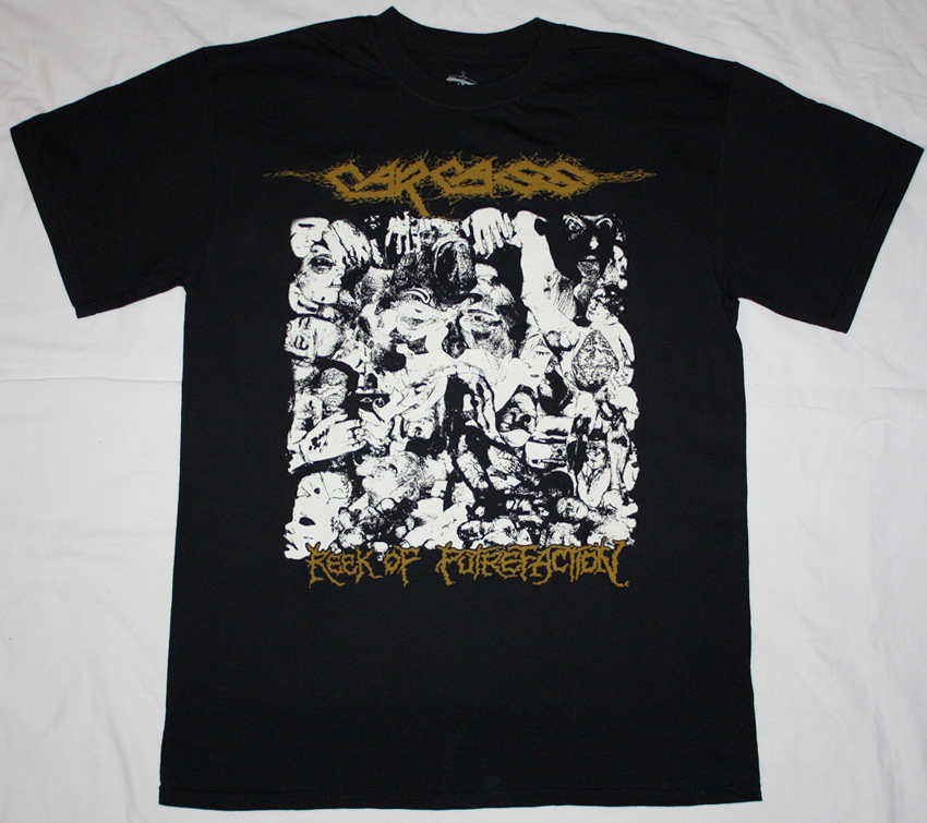 CARCASS REEK OF PUTREFACTION 2 NEW BLACK T-SHIRT