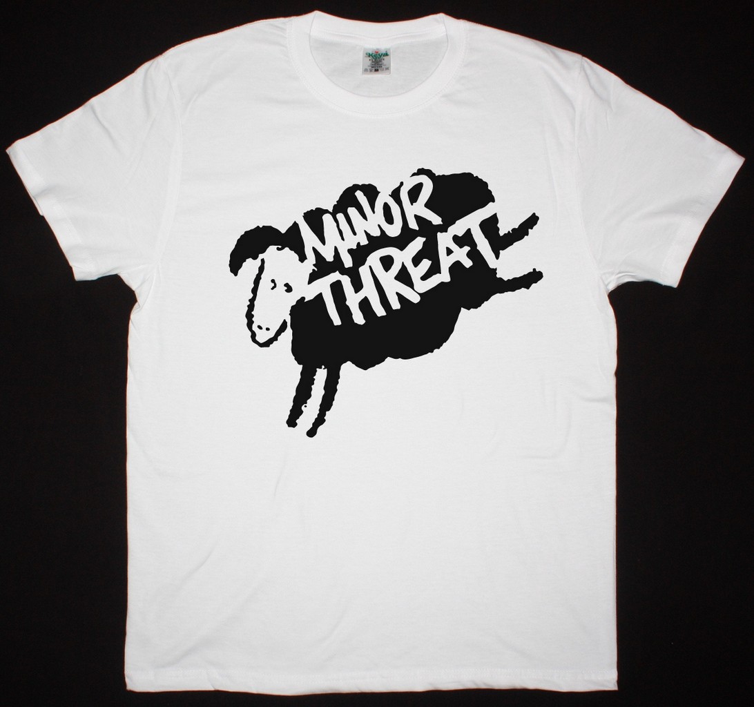MINOR THREAT SHEEP NEW WHITE T SHIRT