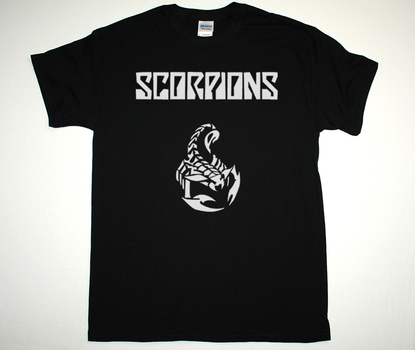 SCORPIONS LOGO NEW BLACK T-SHIRT