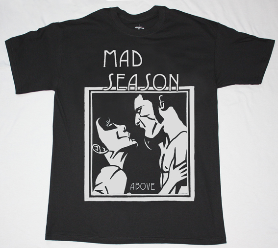 MAD SEASON ABOVE '95  NEW BLACK T-SHIRT
