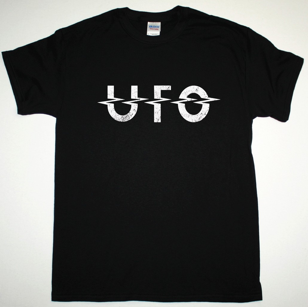 UFO LOGOSHIRT NEW BLACK T-SHIRT