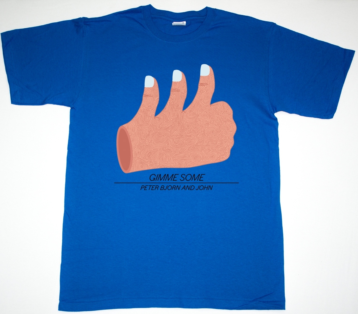 PETER BJORN AND JOHN GIMME SOME NEW BLUE T-SHIRT