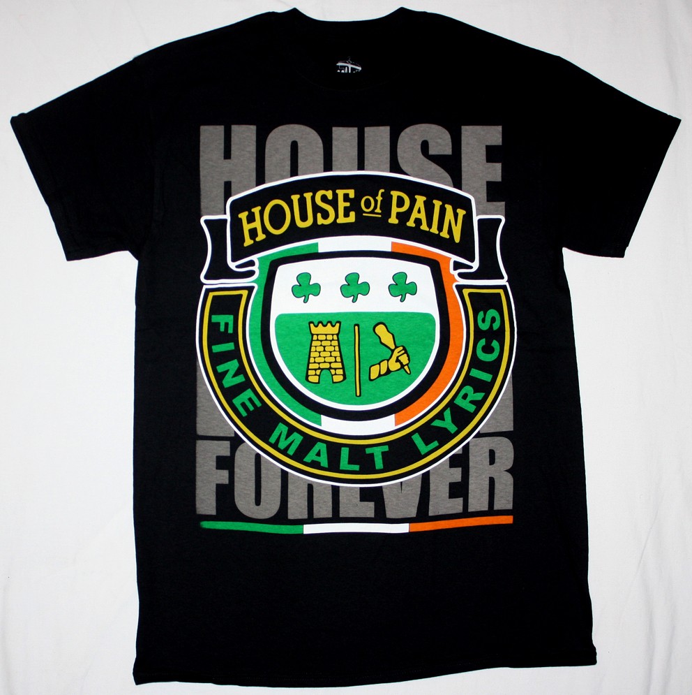 HOUSE OF PAIN FINE MALT LYRICS NEW BLACK T-SHIRT
