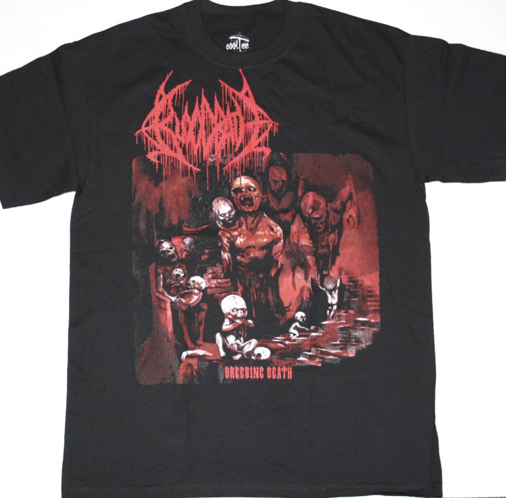 BLOODBATH BREEDING DEATH  NEW BLACK T-SHIRT