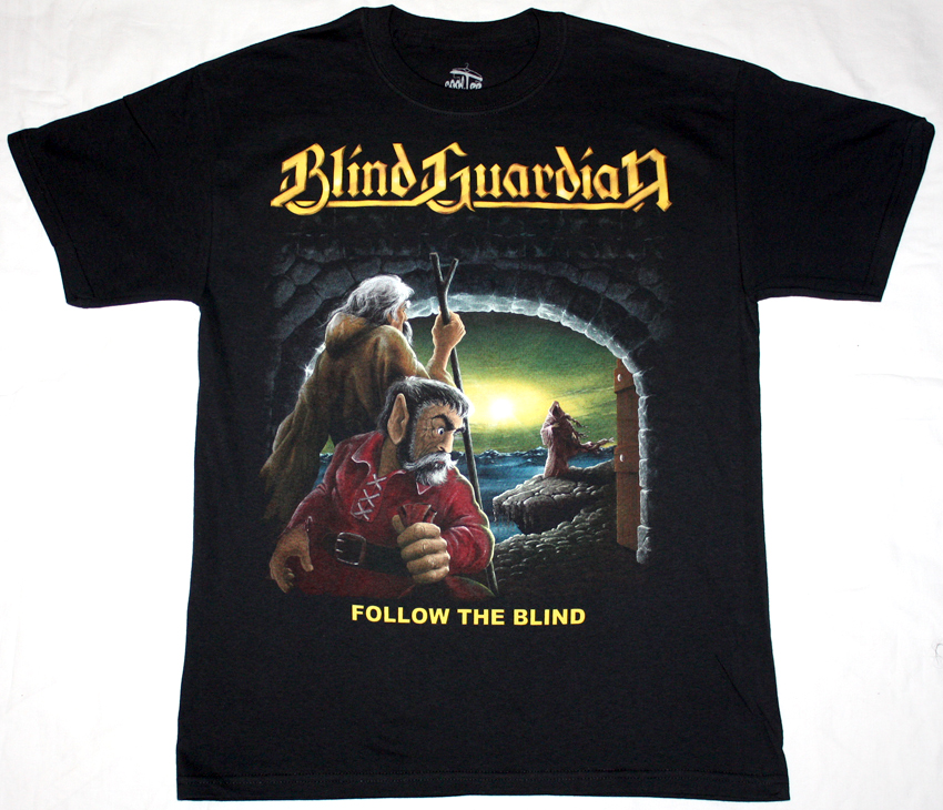BLIND GUARDIAN FOLLOW THE BLIND '89 NEW BLACK T-SHIRT