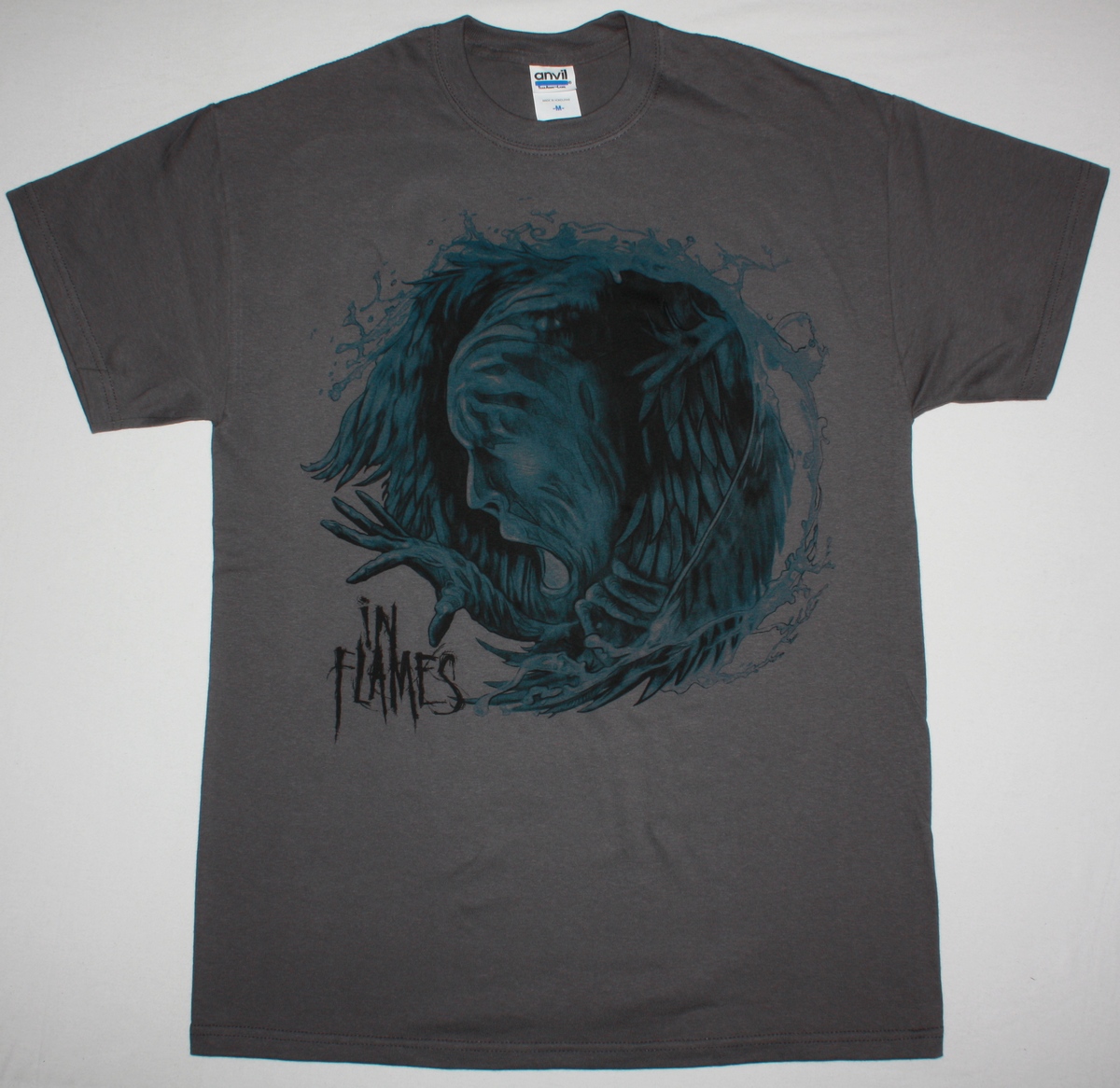 IN FLAMES SIREN CHARMS 2014 NEW GREY T-SHIRT