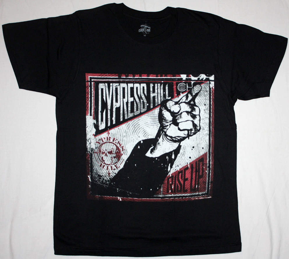 CYPRESS HILL RISE UP 2010  NEW BLACK T-SHIRT
