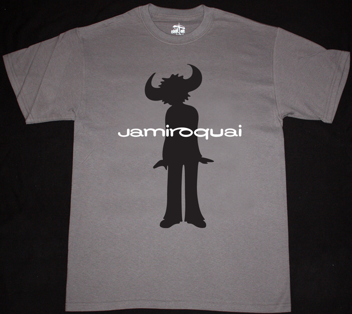 JAMIROQUAI SILHOUETTE  NEW GREY T-SHIRT