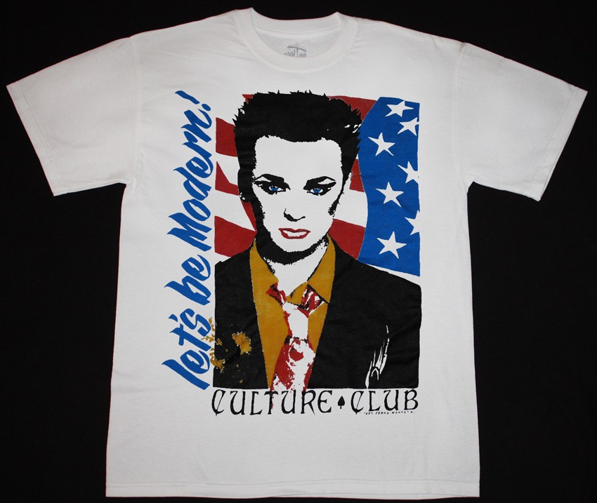 CULTURE CLUB LET'S BE MODERN  NEW WHITE T-SHIRT