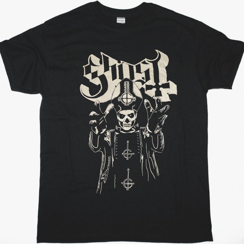 GHOST PAPA NEW BLACK T-SHIRT
