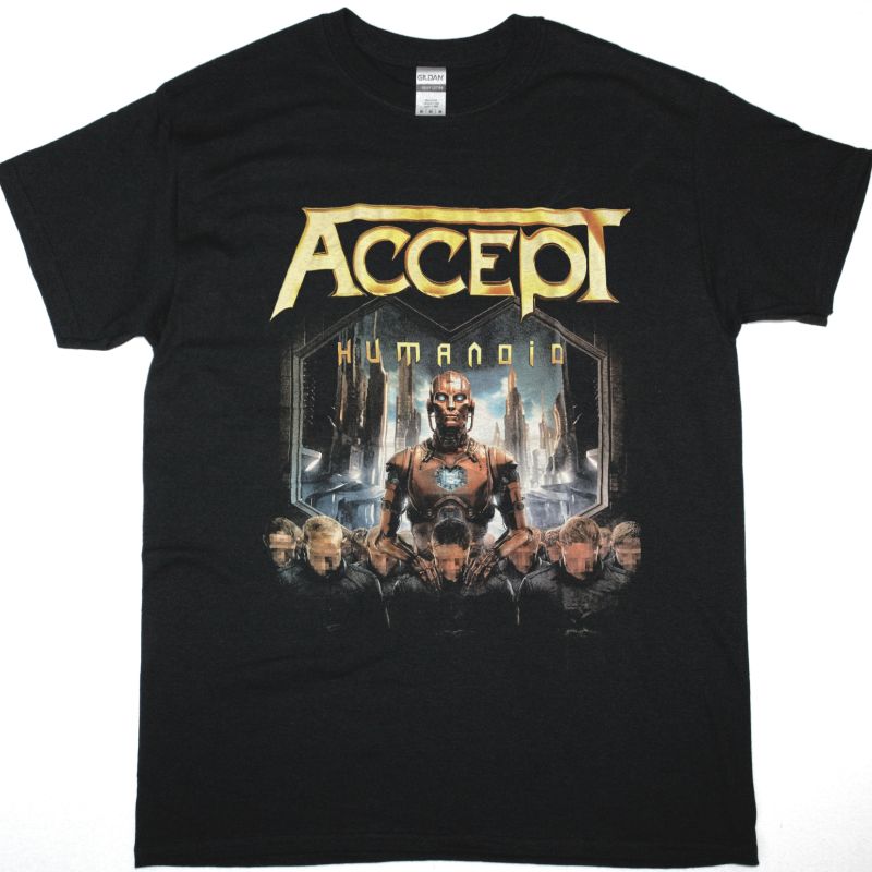 ACCEPT HUMANOID NEW BLACK T-SHIRT