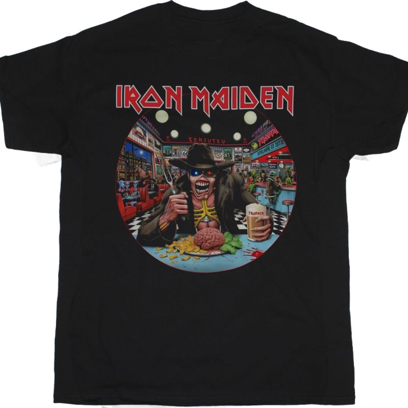 IRON MAIDEN THE FUTURE PAST TOUR 2024 USA NEW BLACK T-SHIRT