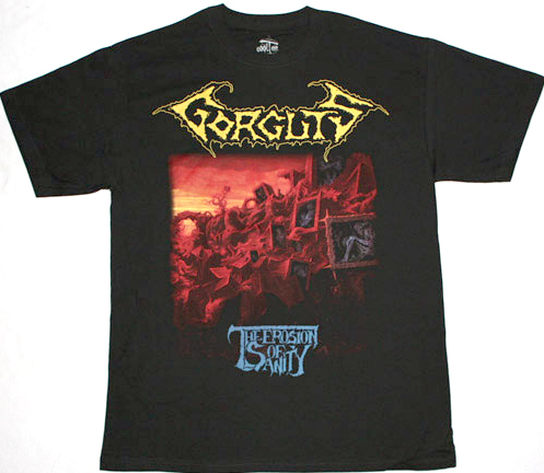 GORGUTS THE EROSION OF SANITY '93  NEW BLACK T-SHIRT
