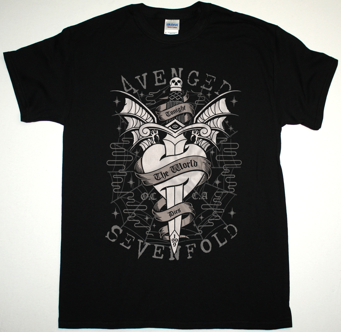 AVENGED SEVENFOLD CLOAK AND DAGGER NEW BLACK T-SHIRT