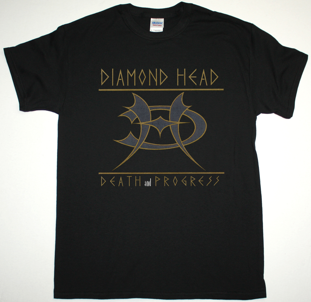 DIAMOND HEAD DEATH AND PROGRESS NEW BLACK T-SHIRT
