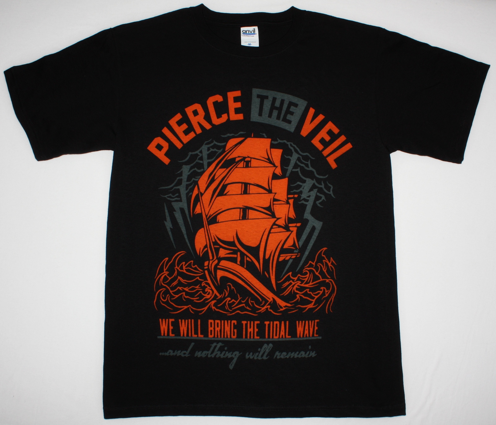 PIERCE THE VEIL SHIP NEW BLACK T-SHIRT