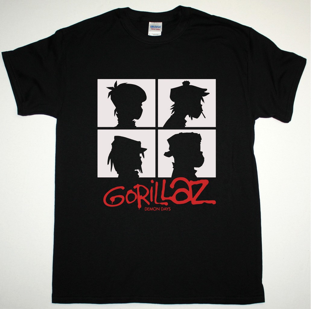 GORILLAZ DEMON DAYS NEW BLACK T SHIRT