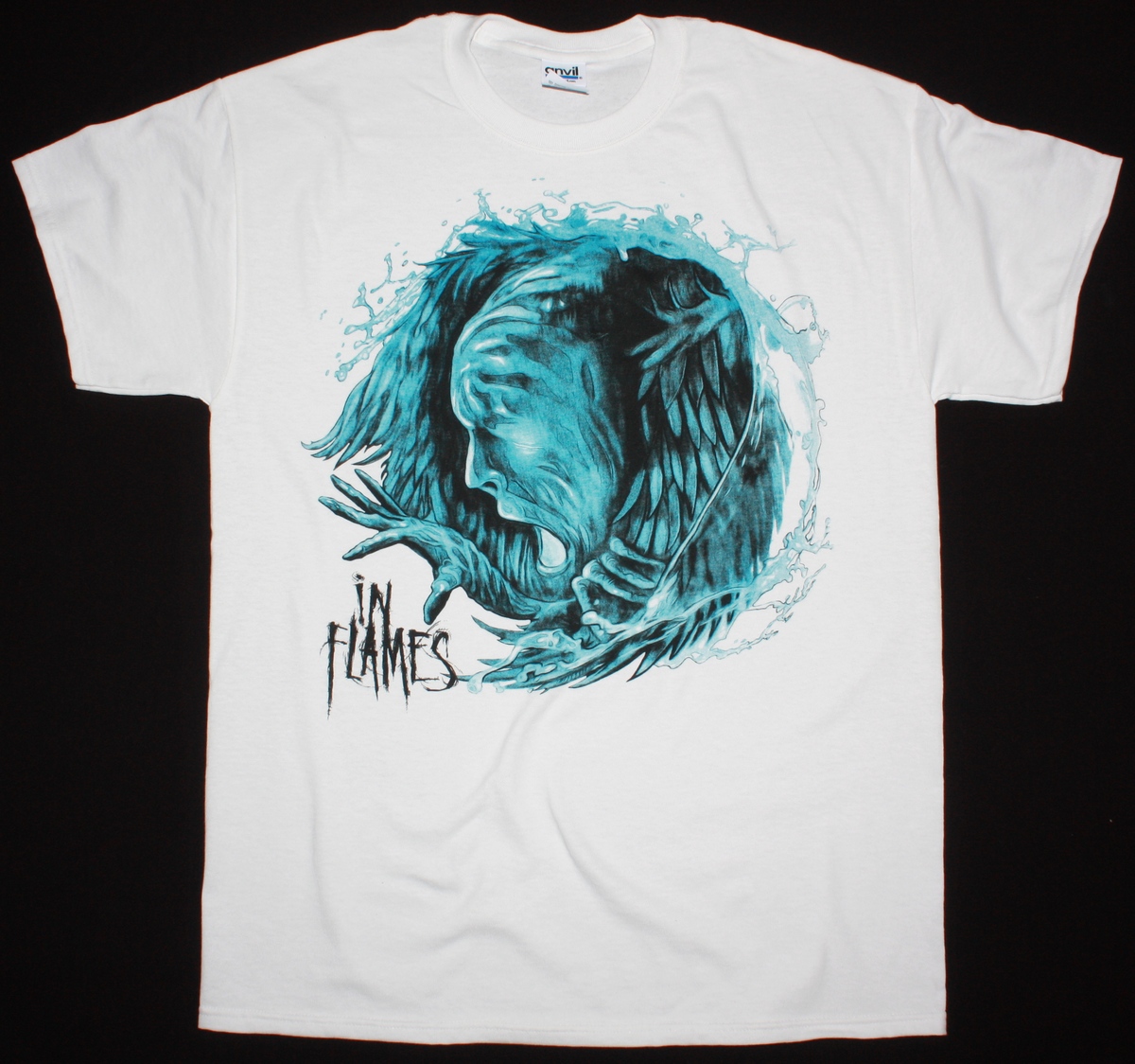 IN FLAMES SIREN CHARMS 2014 NEW WHITE T-SHIRT