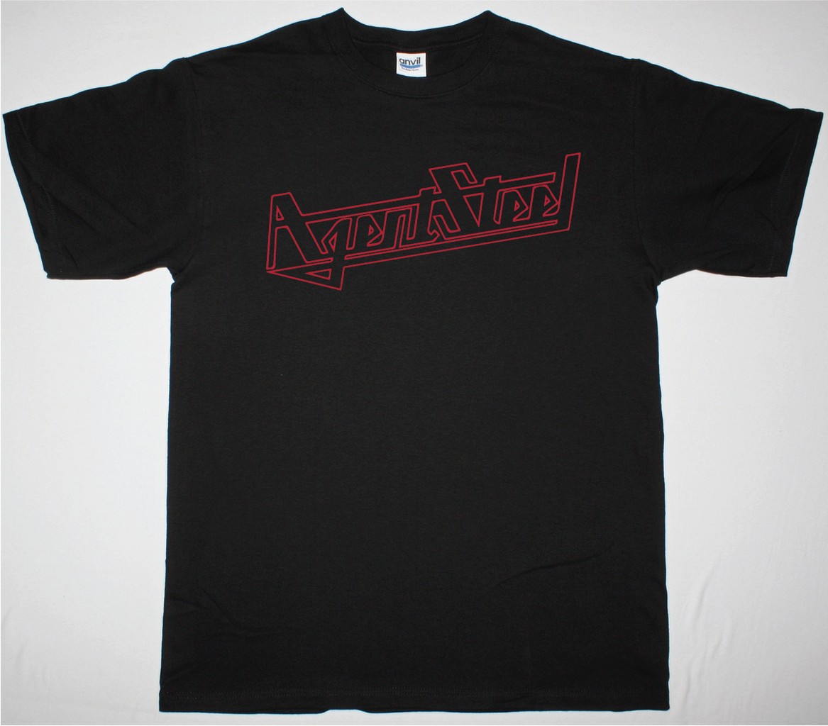 AGENT STEEL LOGO NEW BLACK T SHIRT