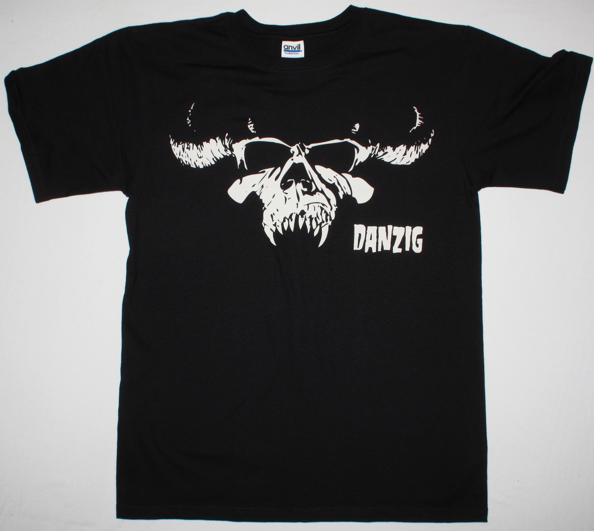DANZIG SKULL LOGO NEW BLACK T-SHIRT