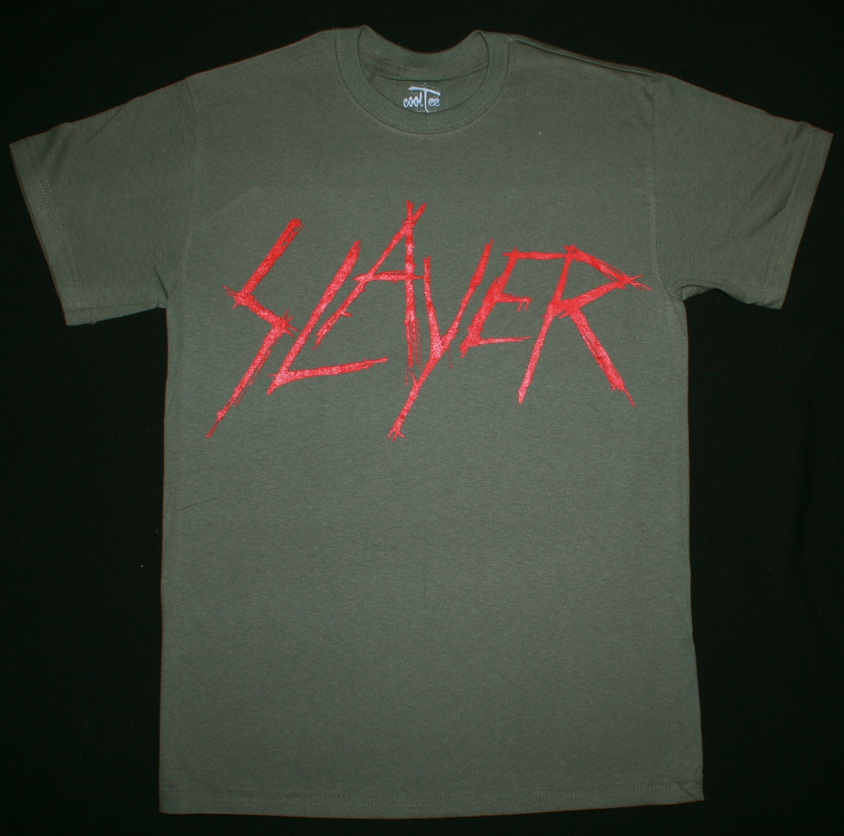 SLAYER BLOODY LOGO NEW KAKHI T-SHIRT
